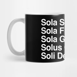 The Five Solas of the Reformation Mug